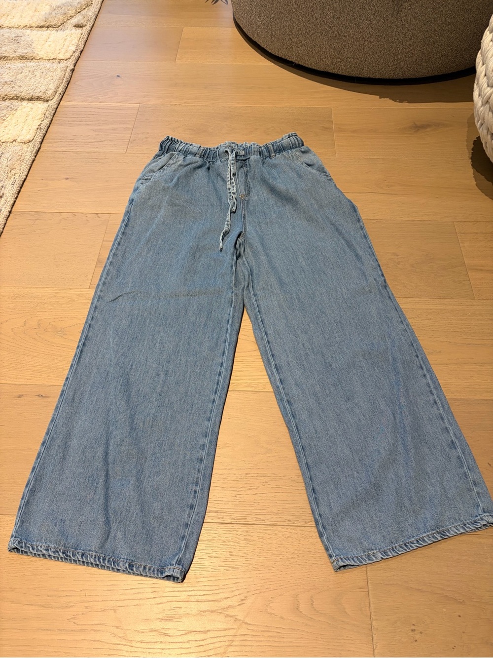 Velvet Heart Light Blue Wide Leg Drawstring Jeans